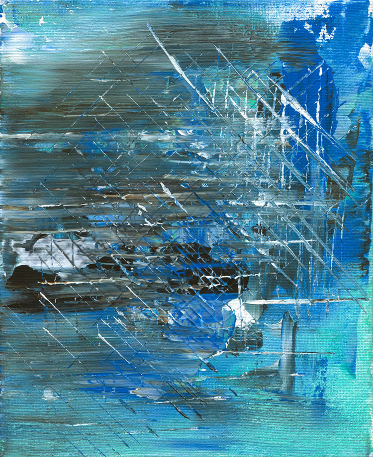 Day 102 of 365 — abstract grief painting