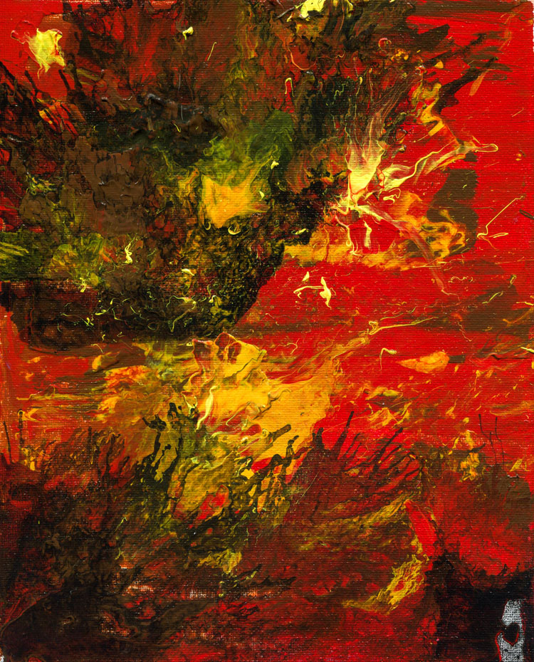 Day 103 of 365 — abstract grief painting