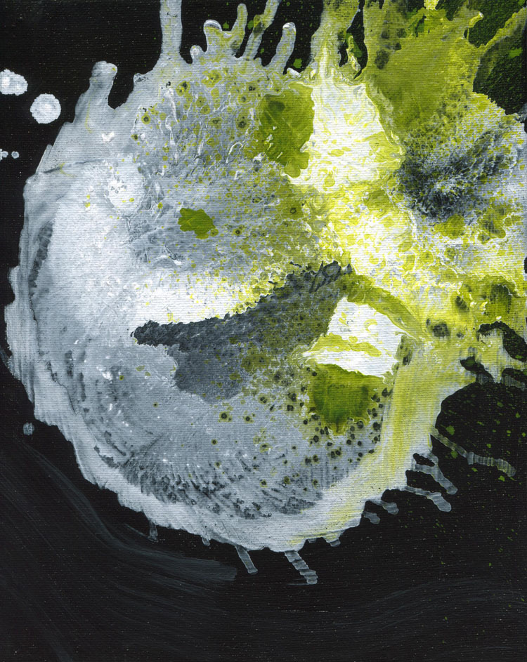 Day 106 of 365 — abstract grief painting