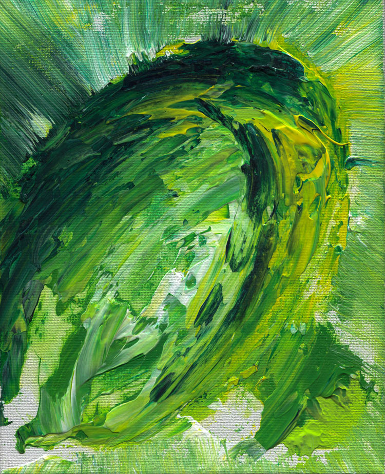 Day 110 of 365 — abstract grief painting