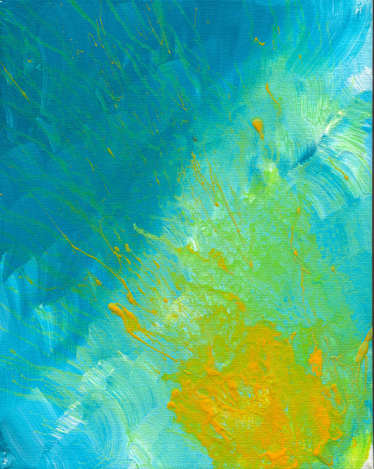 Day 116 of 365 — abstract grief painting