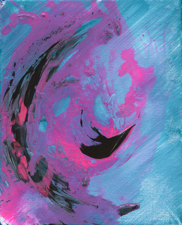 Day 121 of 365 — abstract grief painting