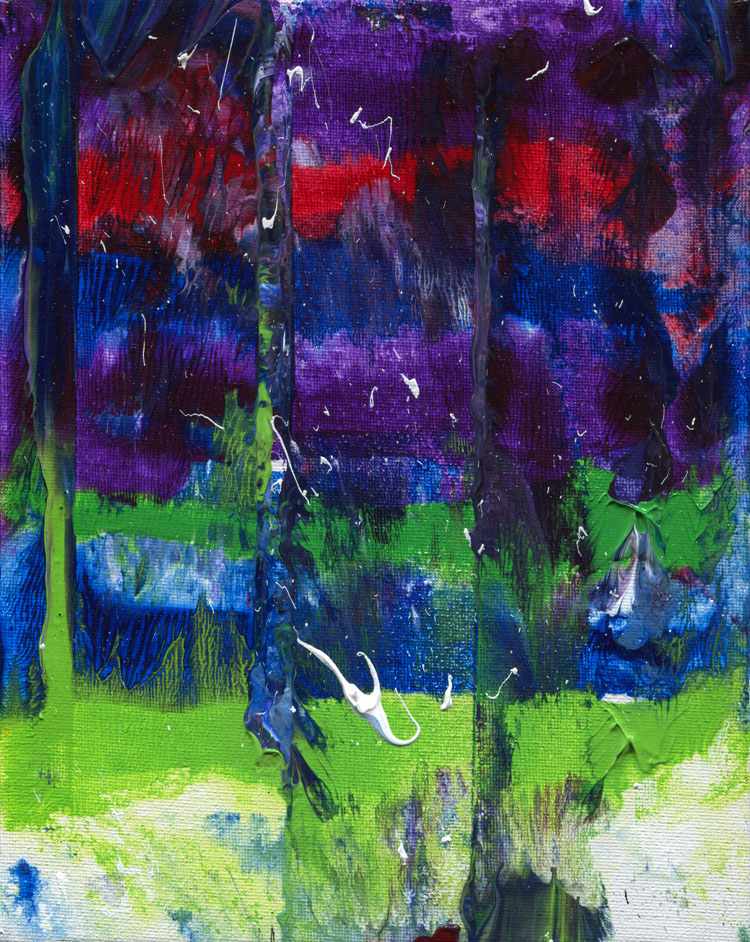 Day 127 of 365 — abstract grief painting