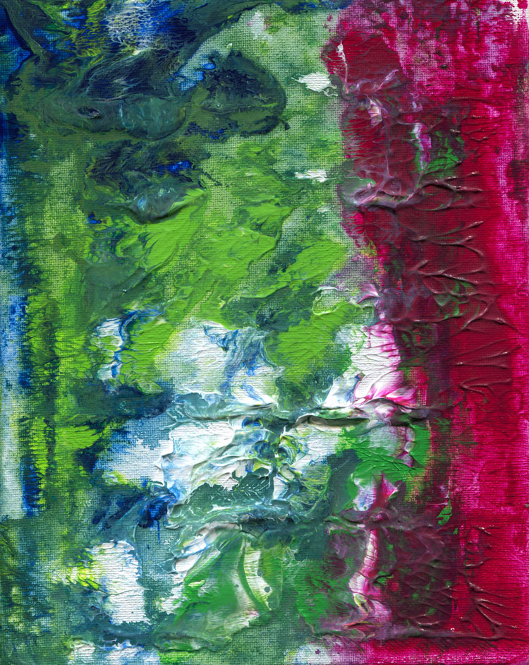 Day 128 of 365 — abstract grief painting