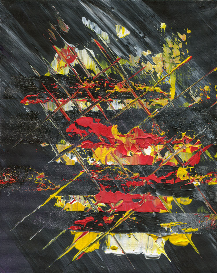 Day 132 of 365 — abstract grief painting