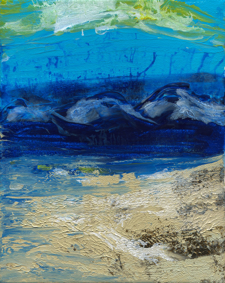 Day 136 of 365 — abstract grief painting