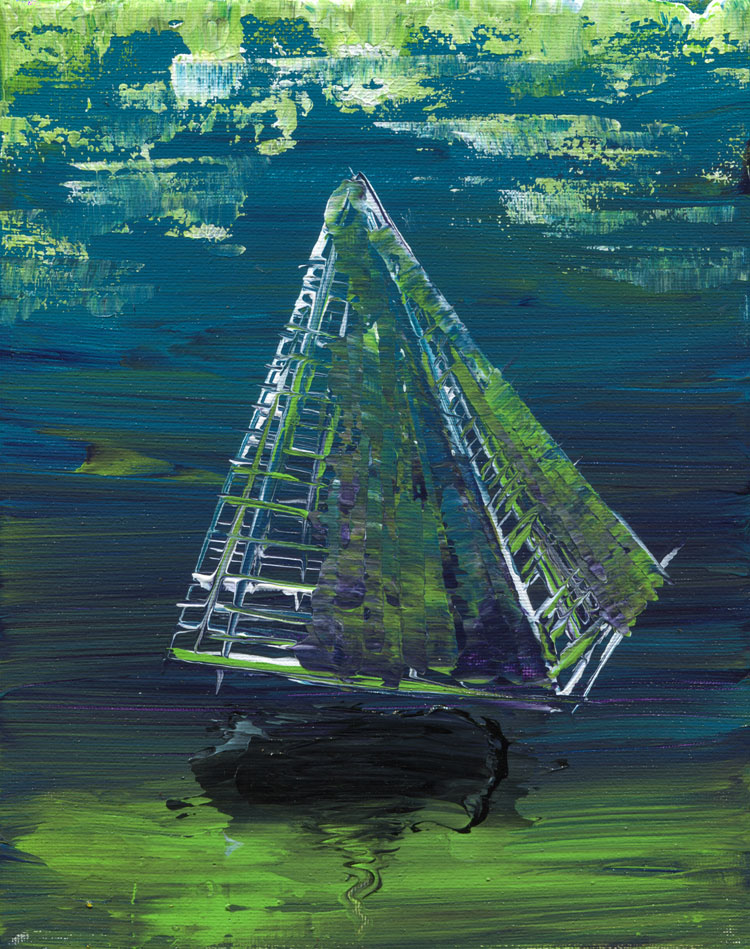 Day 137 of 365 — abstract grief painting