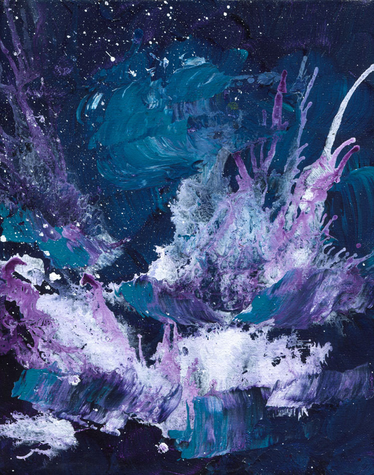 Day 138 of 365 — abstract grief painting