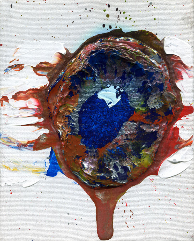 Day 160 of 365 — abstract grief painting