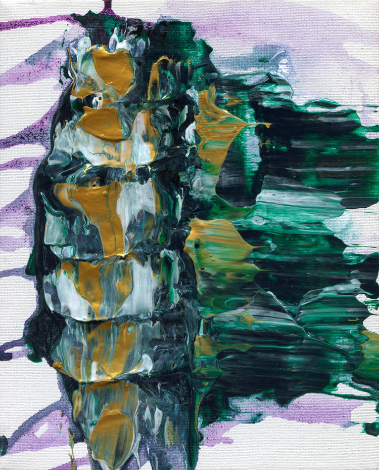 Day 161 of 365 — abstract grief painting