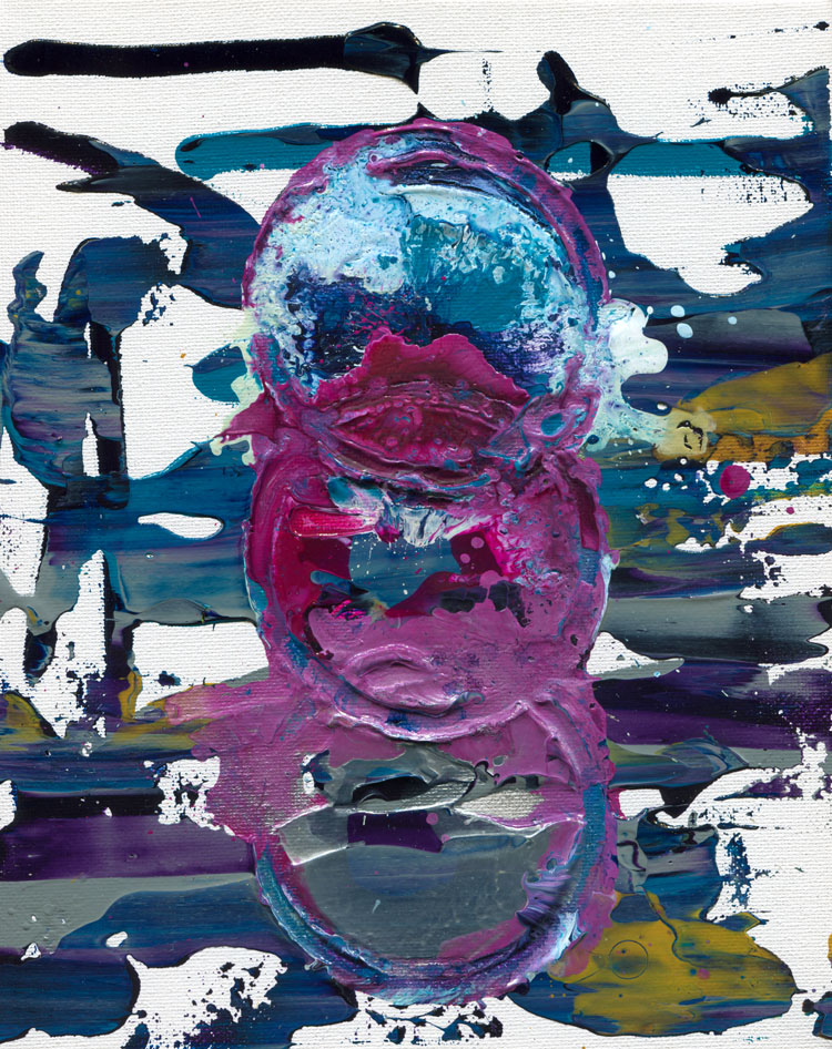 Day 169 of 365 — abstract grief painting