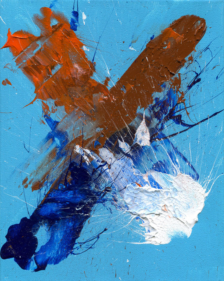 Day 16 of 365 — abstract grief painting