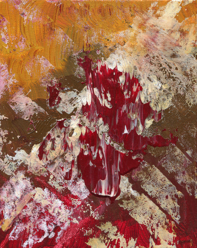 Day 177 of 365 — abstract grief painting