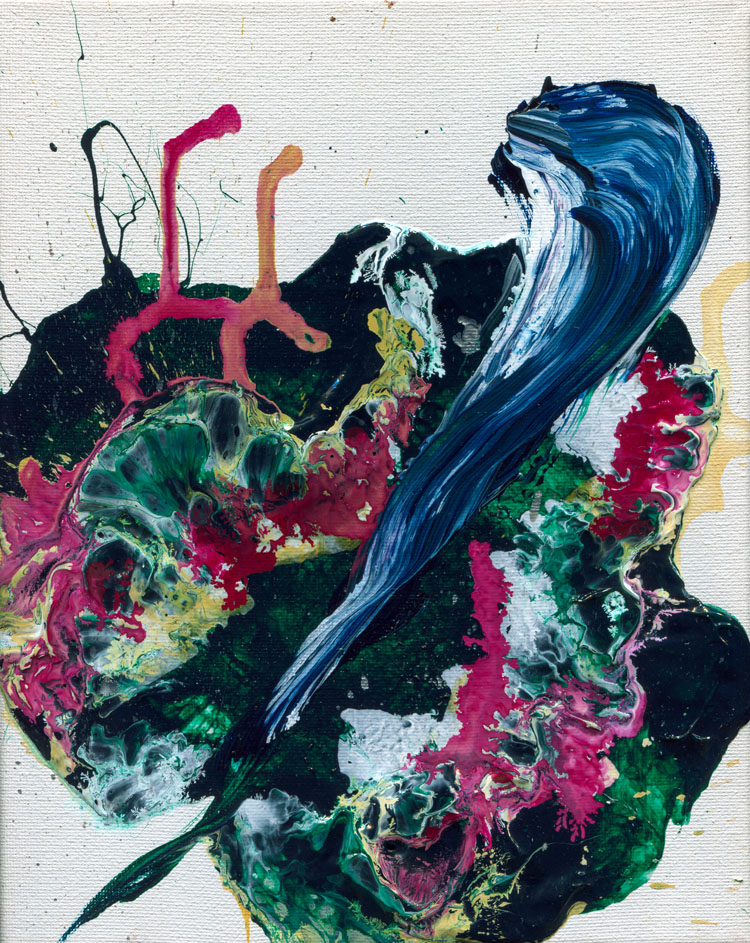 Day 180 of 365 — abstract grief painting