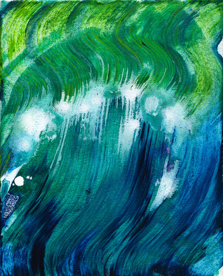 Day 185 of 365 — abstract grief painting