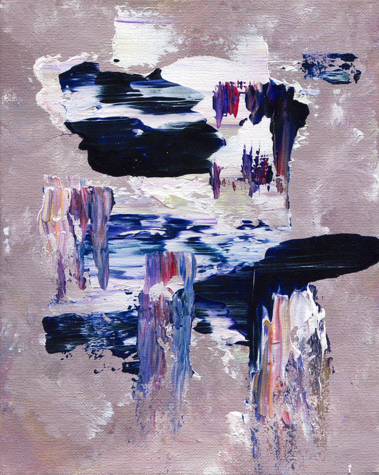 Day 189 of 365 — abstract grief painting