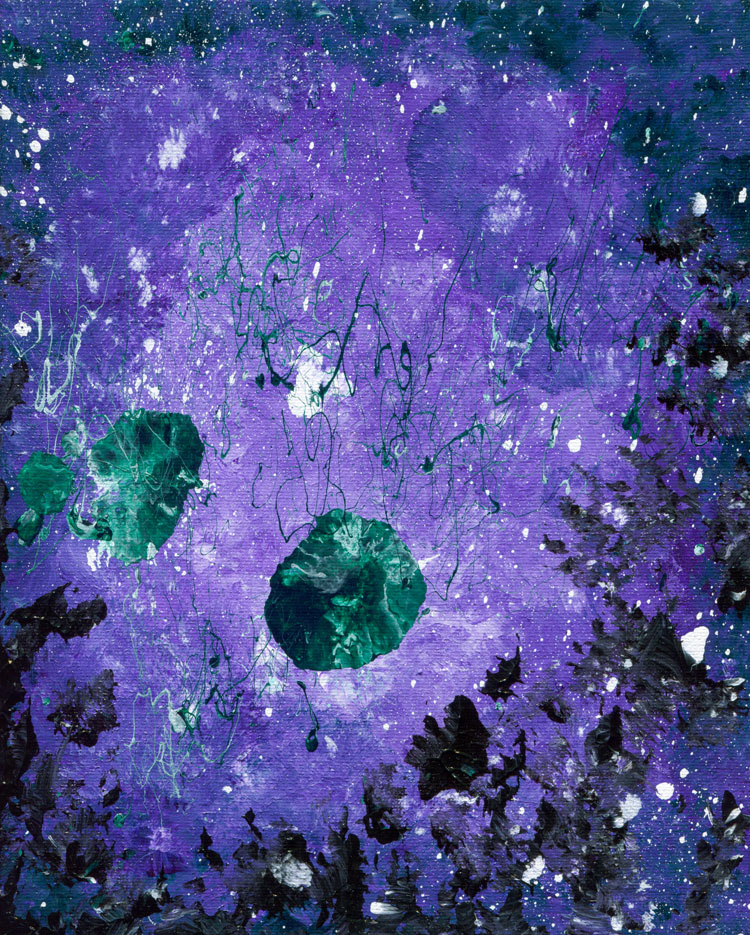 Day 196 of 365 — abstract grief painting