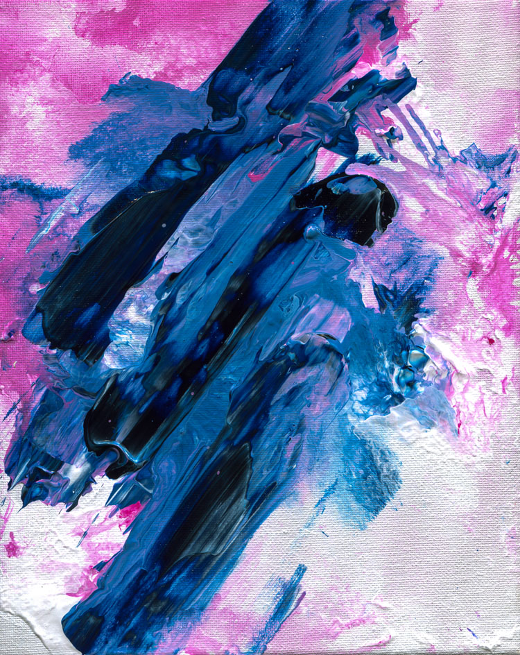 Day 197 of 365 — abstract grief painting