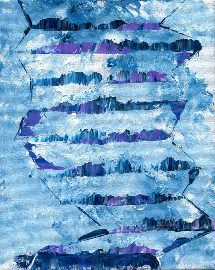 Day 198 of 365 — abstract grief painting