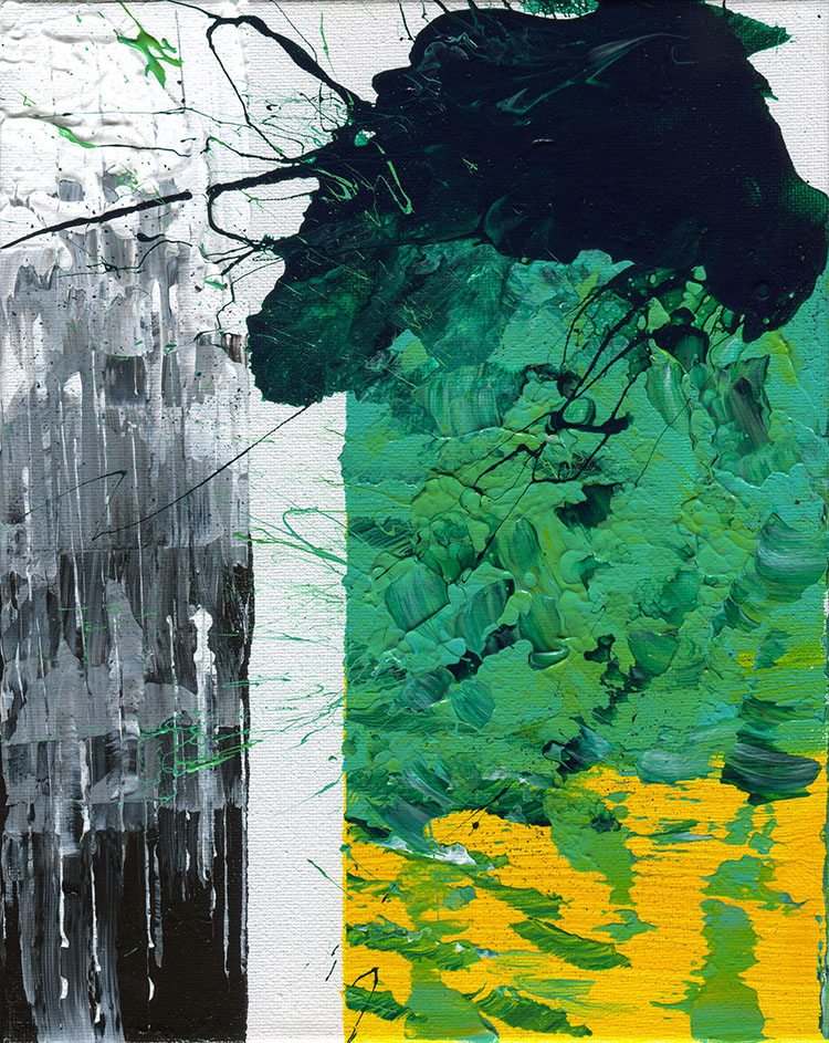 Day 1 of 365 — abstract grief painting