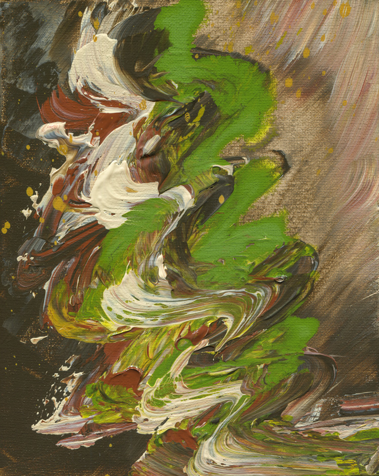 Day 201 of 365 — abstract grief painting