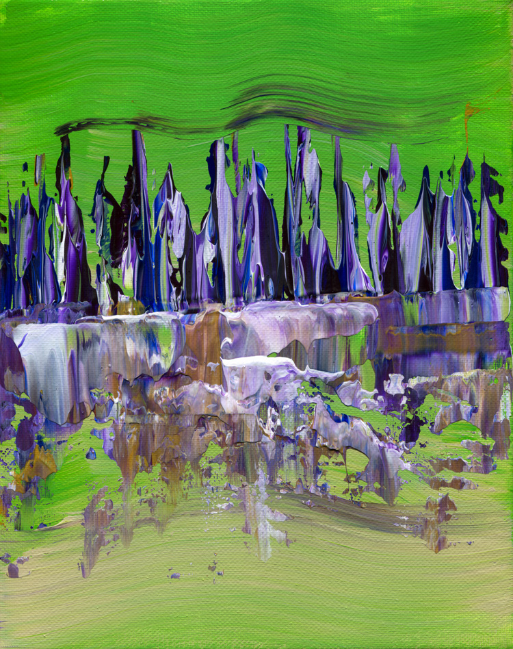 Day 204 of 365 — abstract grief painting