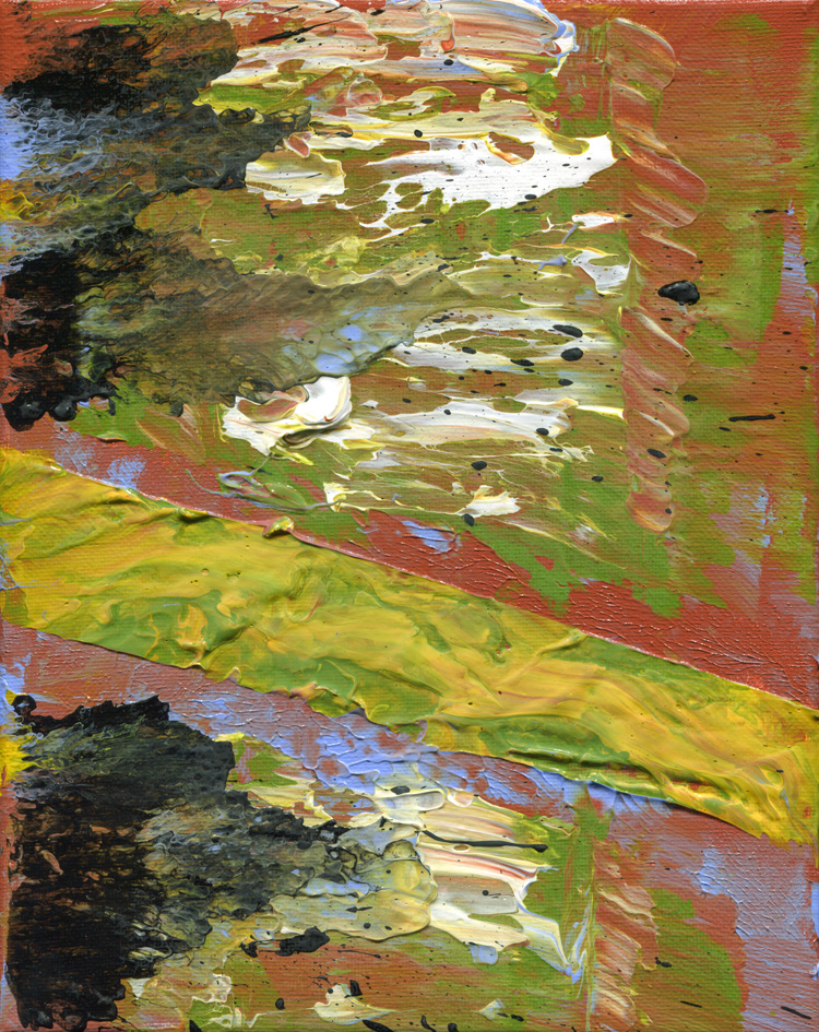 Day 209 of 365 — abstract grief painting