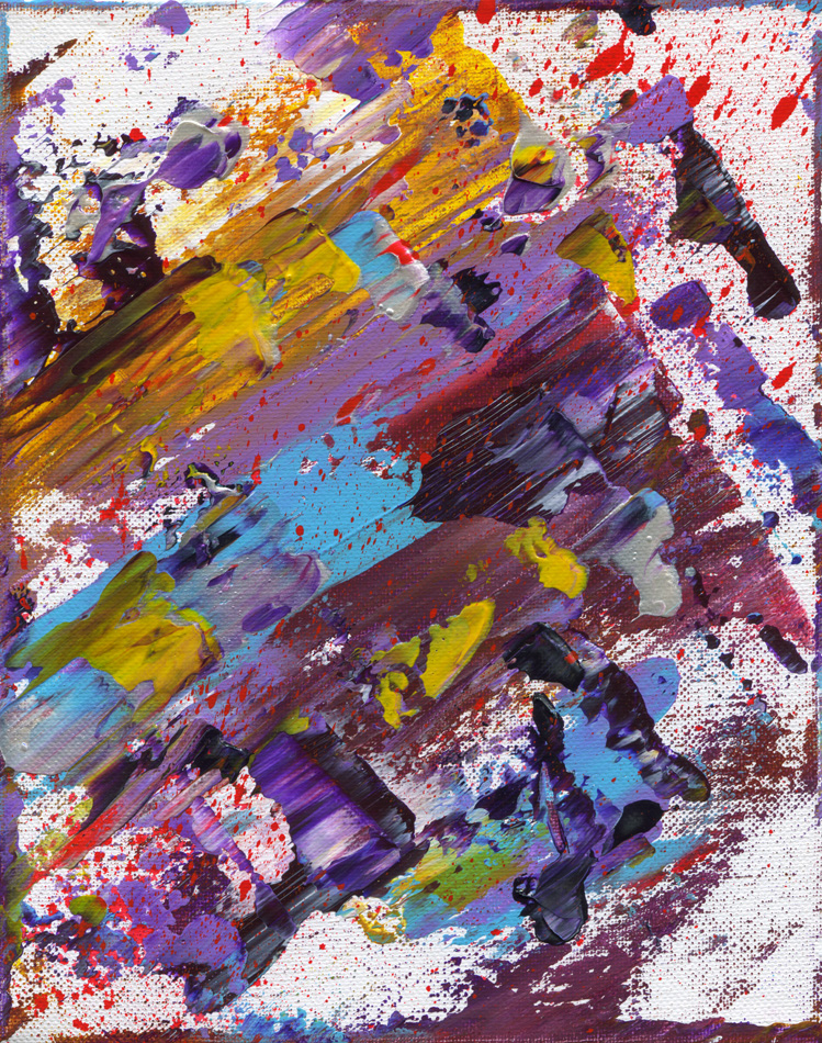 Day 216 of 365 — abstract grief painting