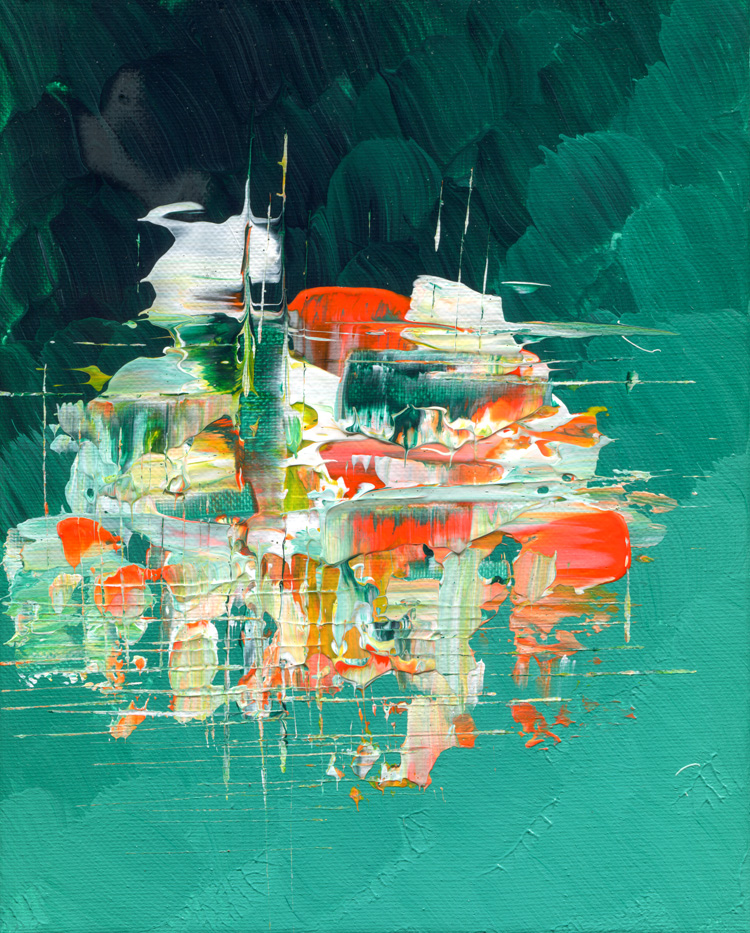 Day 222 of 365 — abstract grief painting