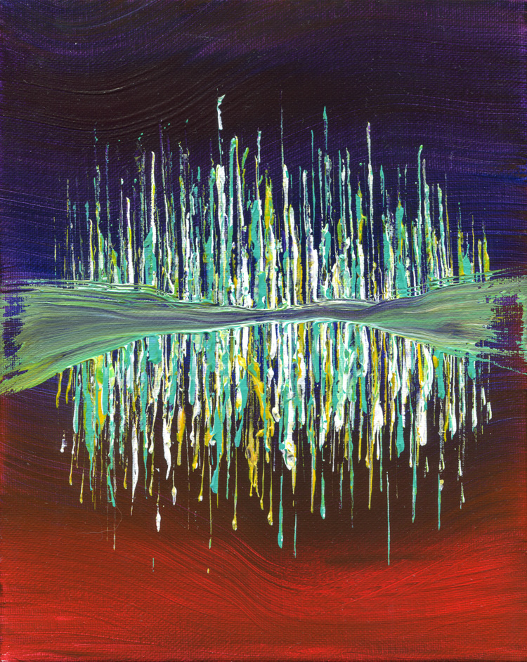 Day 225 of 365 — abstract grief painting