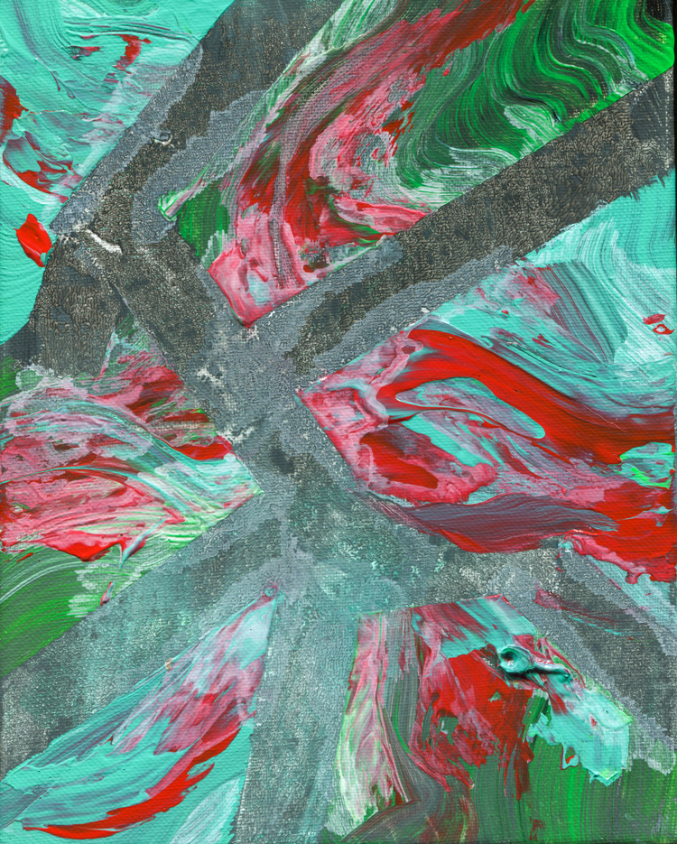 Day 233 of 365 — abstract grief painting