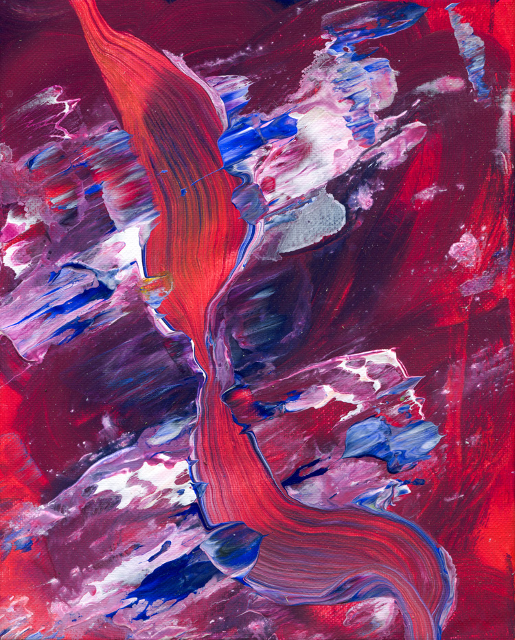 Day 241 of 365 — abstract grief painting