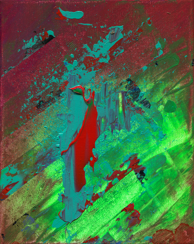 Day 242 of 365 — abstract grief painting