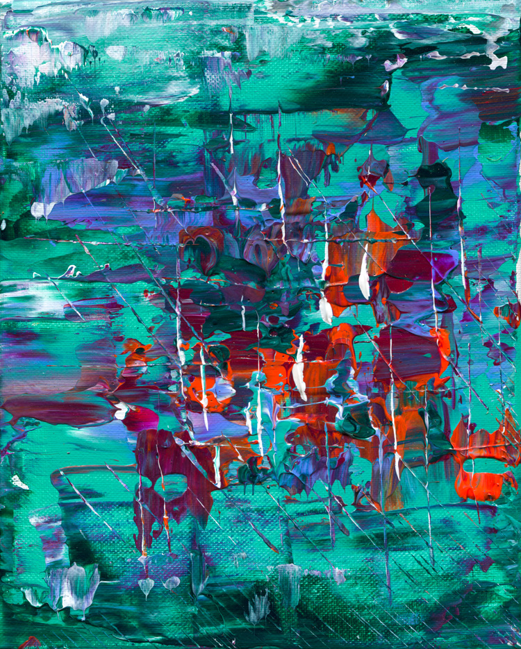 Day 243 of 365 — abstract grief painting