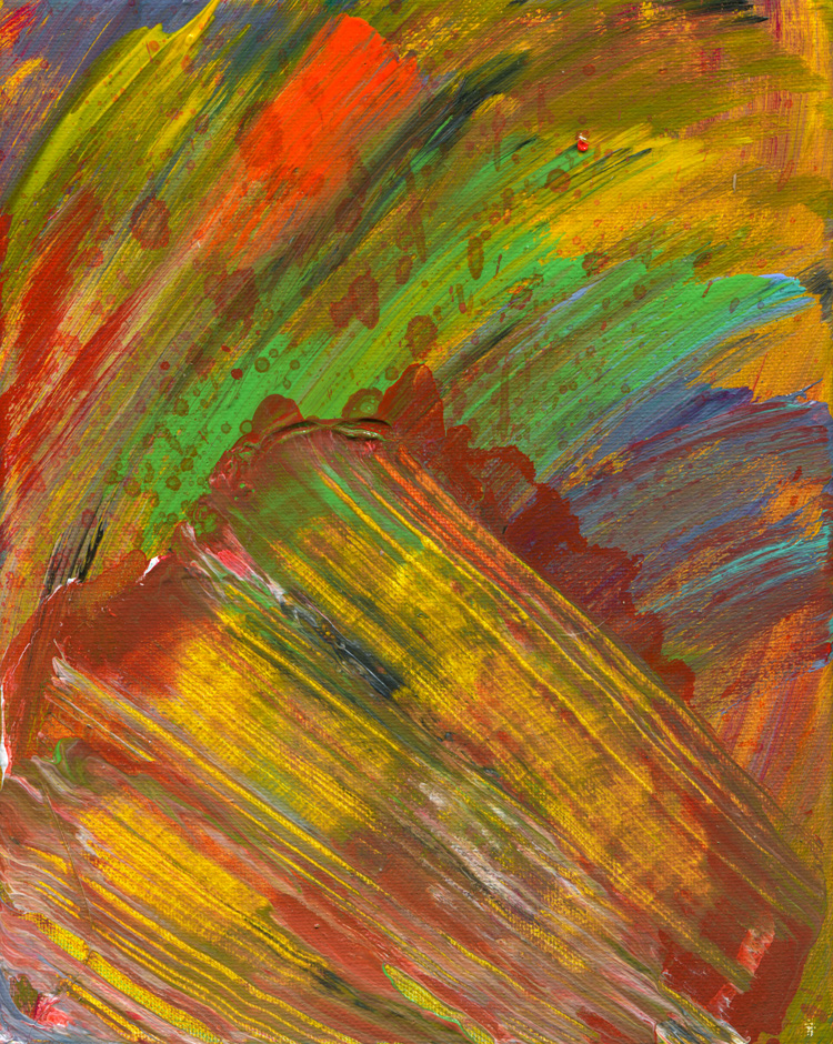 Day 244 of 365 — abstract grief painting