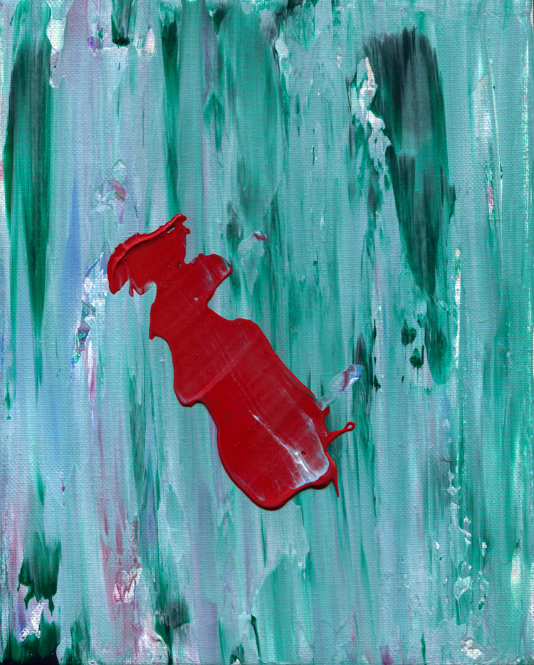 Day 254 of 365 — abstract grief painting