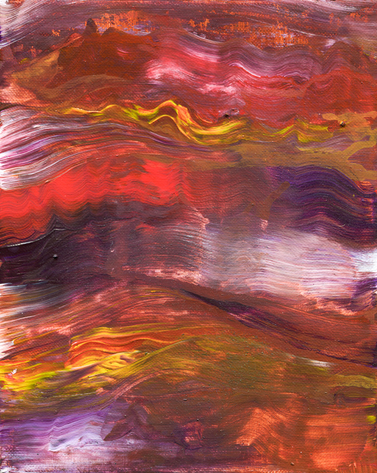 Day 257 of 365 — abstract grief painting