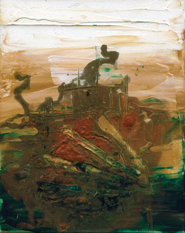 Day 258 of 365 — abstract grief painting