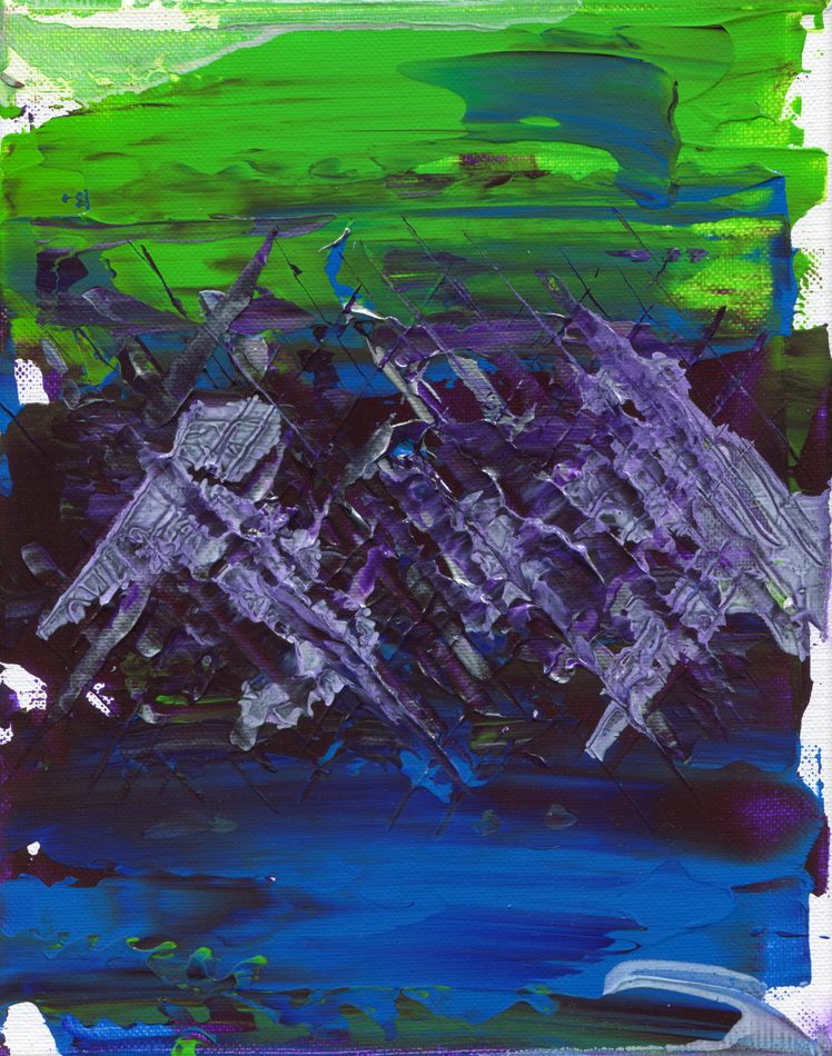 Day 261 of 365 — abstract grief painting