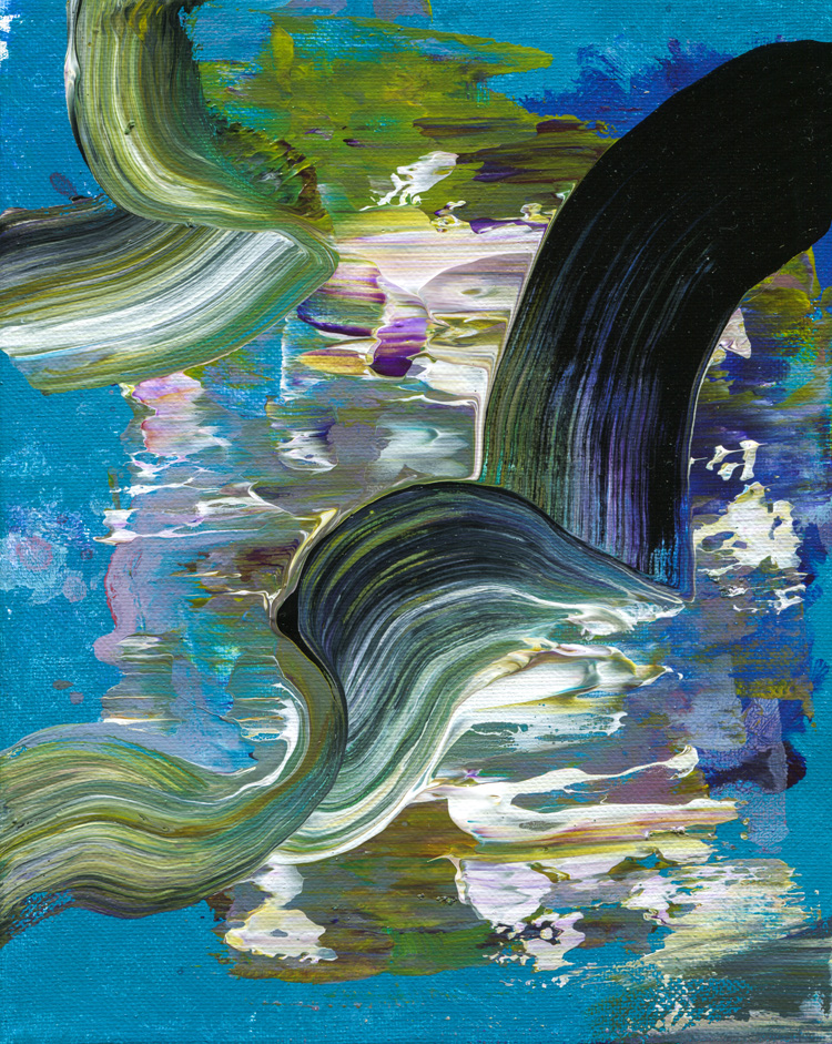 Day 262 of 365 — abstract grief painting