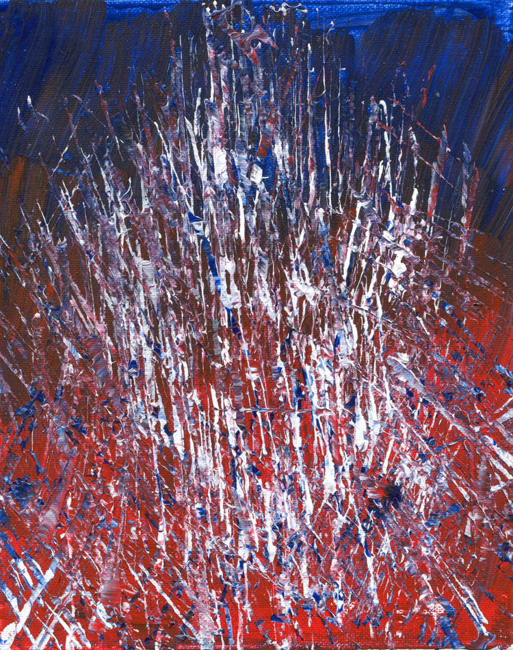 Day 267 of 365 — abstract grief painting