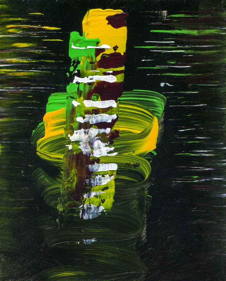 Day 268 of 365 — abstract grief painting