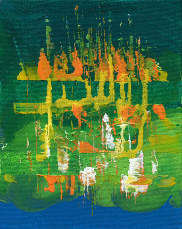 Day 278 of 365 — abstract grief painting