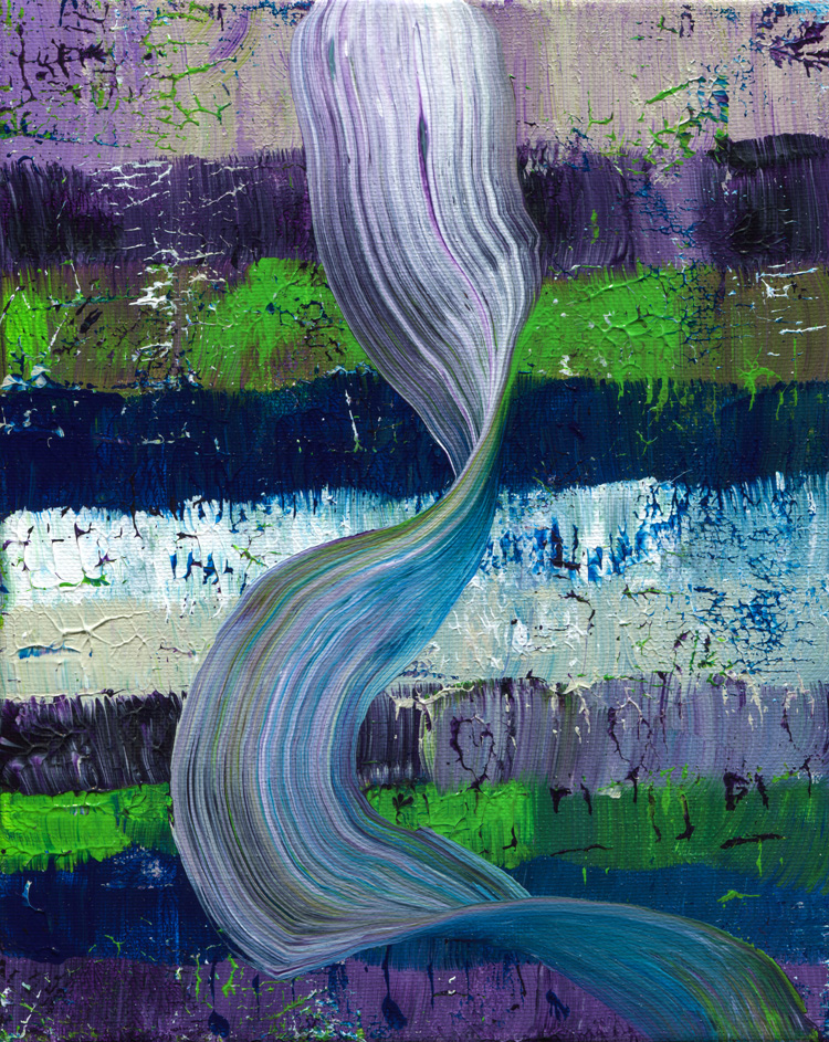 Day 281 of 365 — abstract grief painting