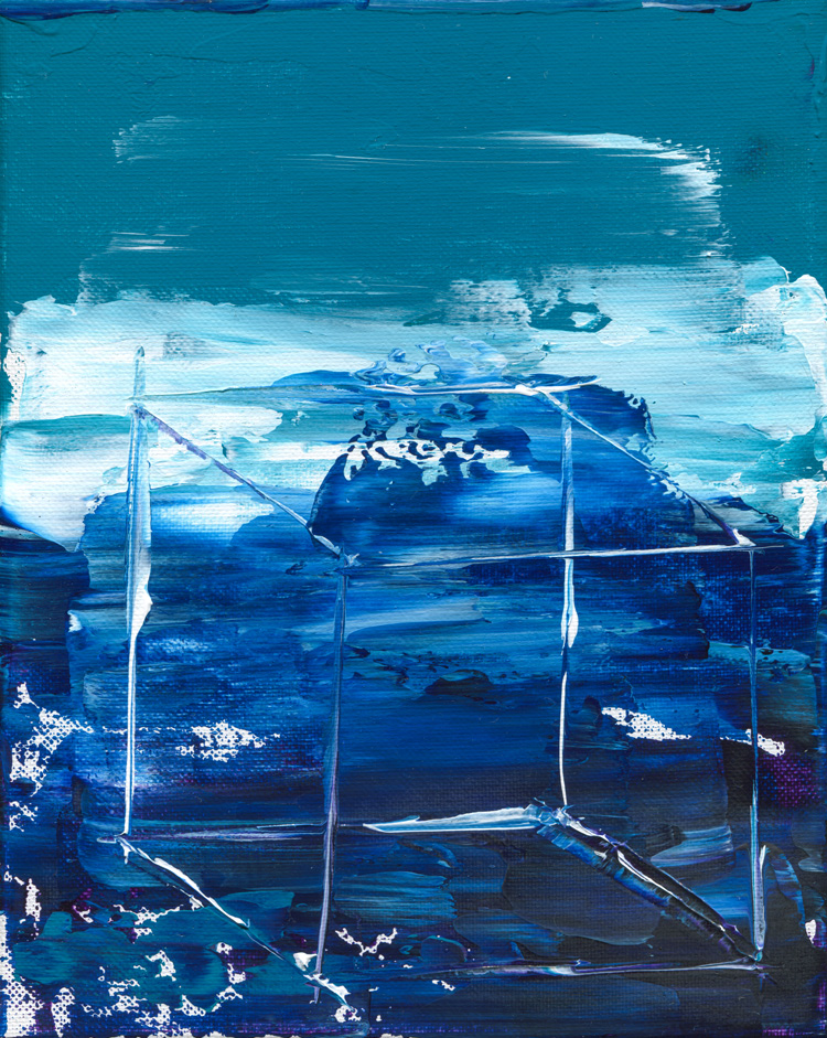 Day 282 of 365 — abstract grief painting