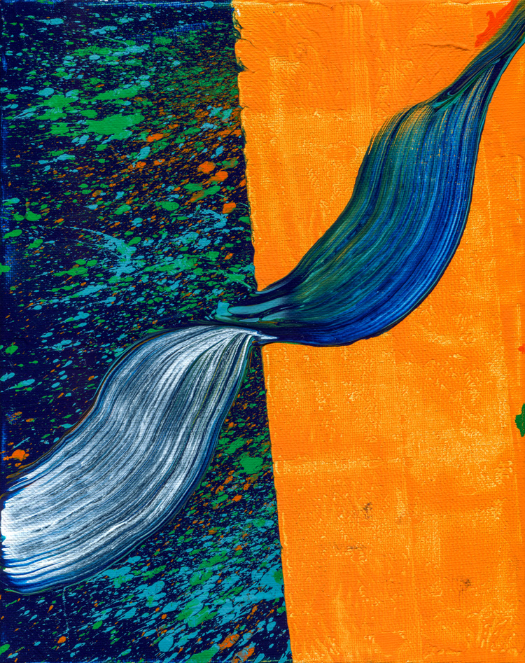 Day 285 of 365 — abstract grief painting