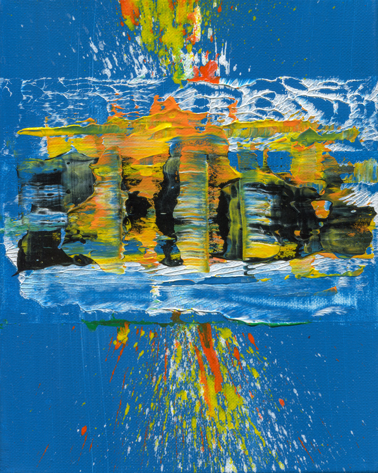 Day 287 of 365 — abstract grief painting