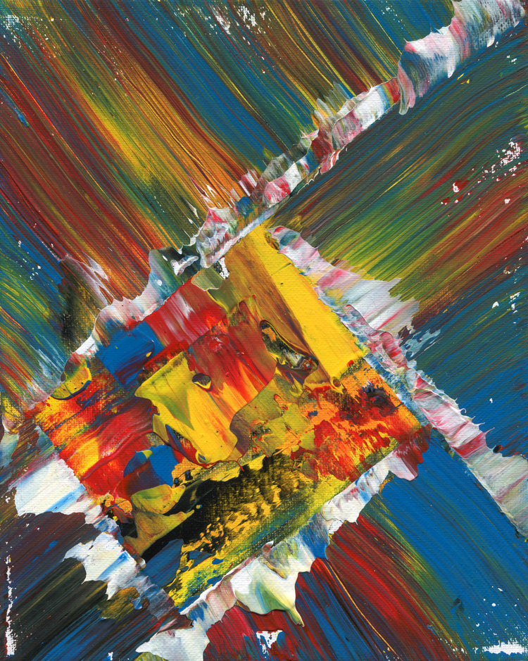 Day 288 of 365 — abstract grief painting