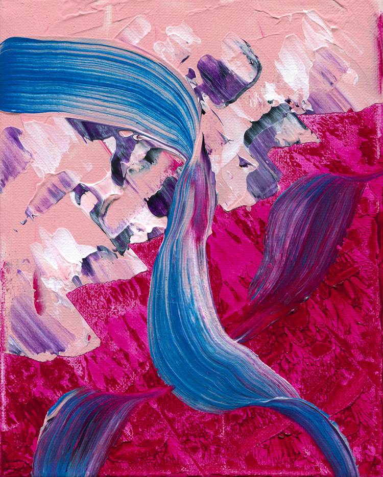 Day 289 of 365 — abstract grief painting