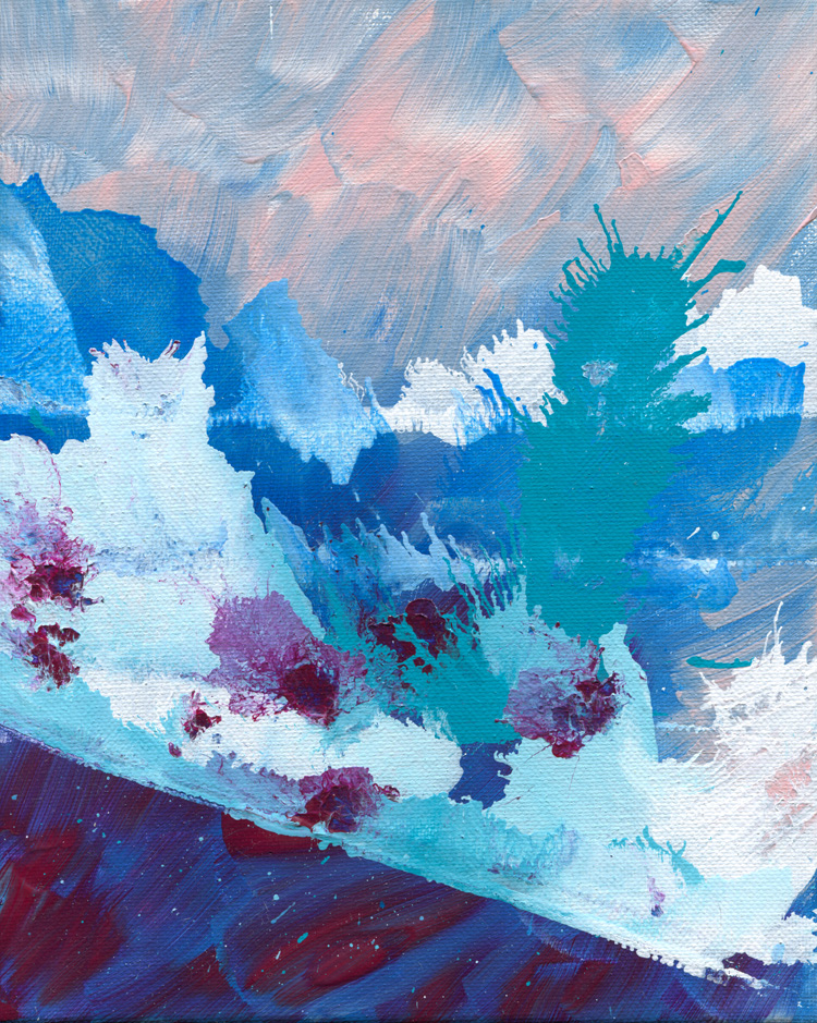 Day 290 of 365 — abstract grief painting